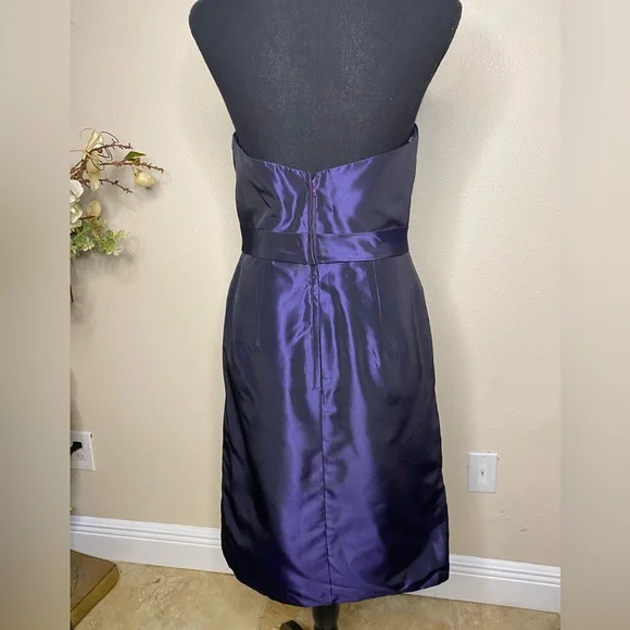 Alfred Angelo Deep Purple Strapless Gown Size 6 - Picture 2 of 4